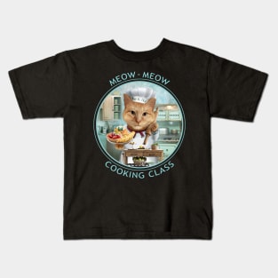 MEOW-MEOW COOKING CLASS Kids T-Shirt